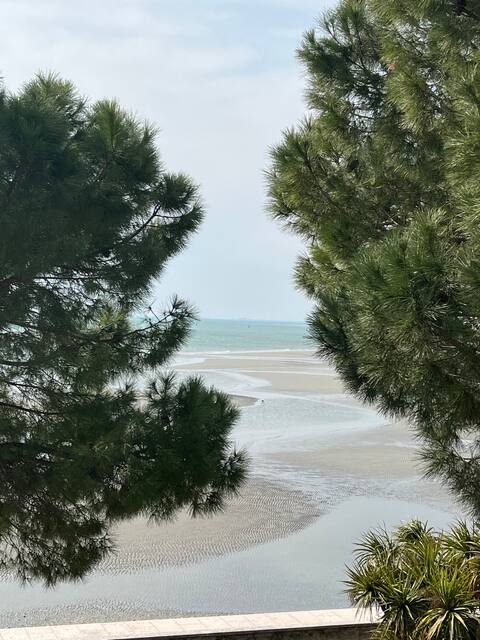 duplex appartement sea view direct access beach