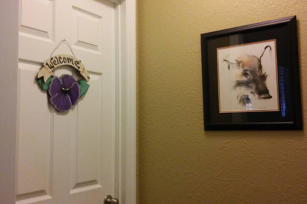 Entrance to private room.