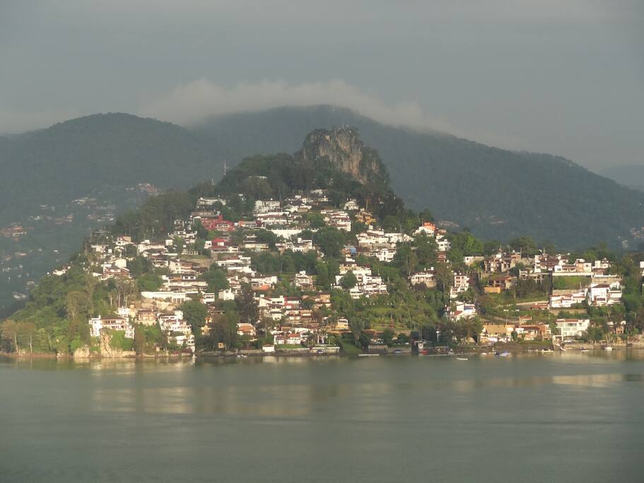 vista frente a la peña