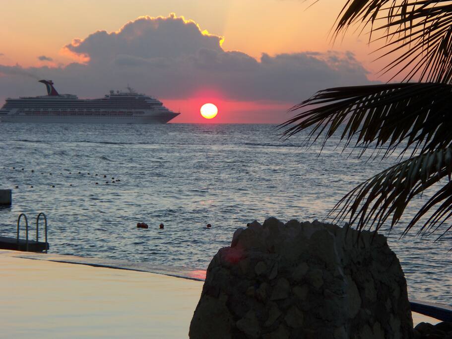 This picture was taken from the terrace