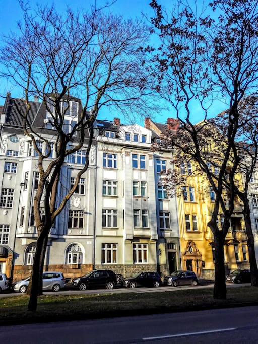 The building