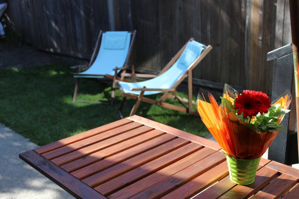 Back Yard and seating