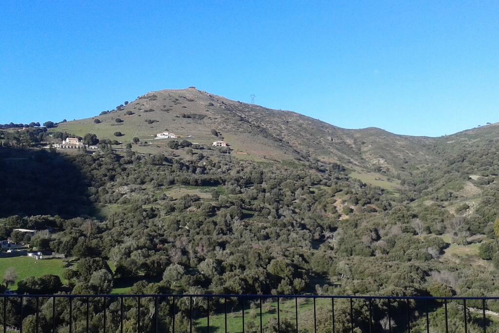 Vue de la terrasse nord-est - View from the back terrace