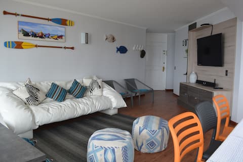Top performing Airbnb: BEACH FRONT WITH TERRACE. SPACIOUS AND MODERN in Concón