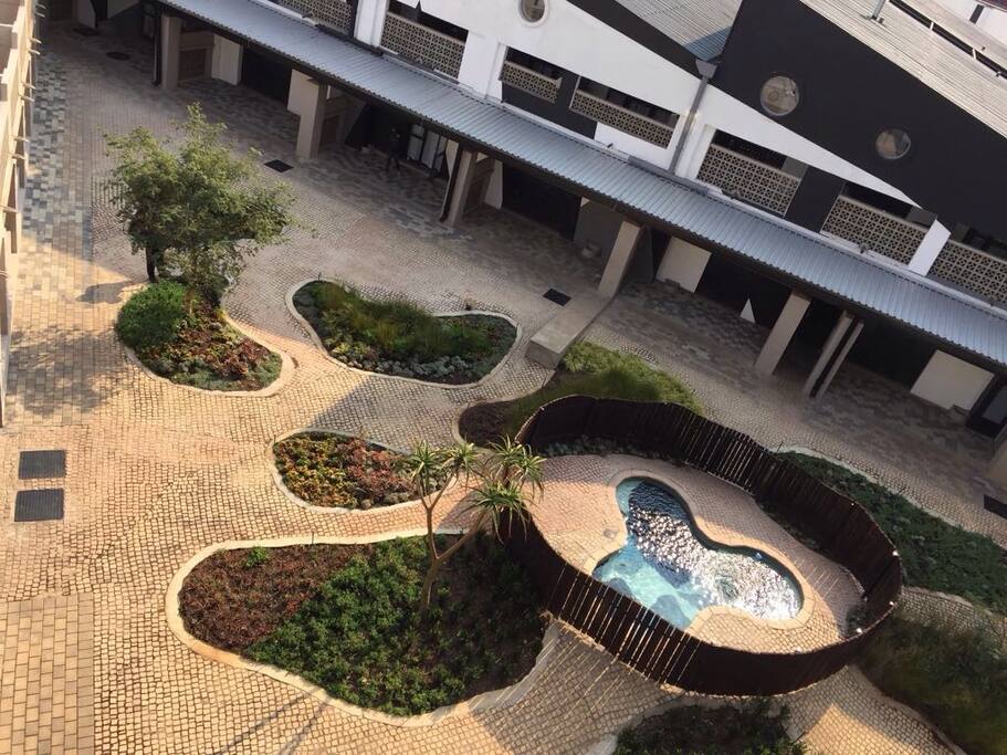 Communal pool area