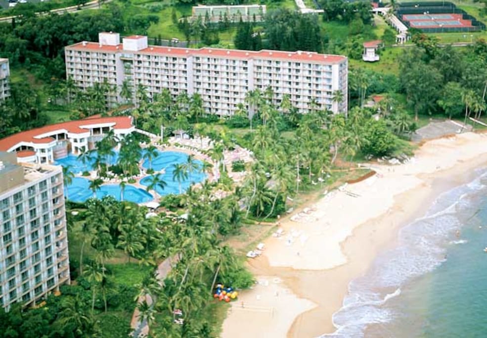 Arial View of Resort and Beach