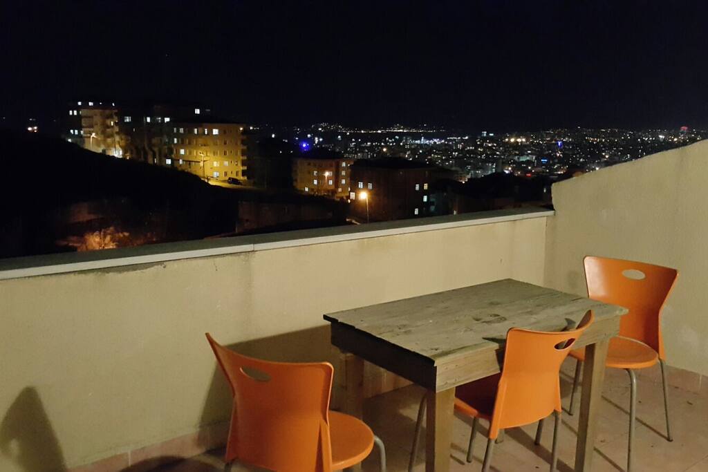 The terrace wide and cute