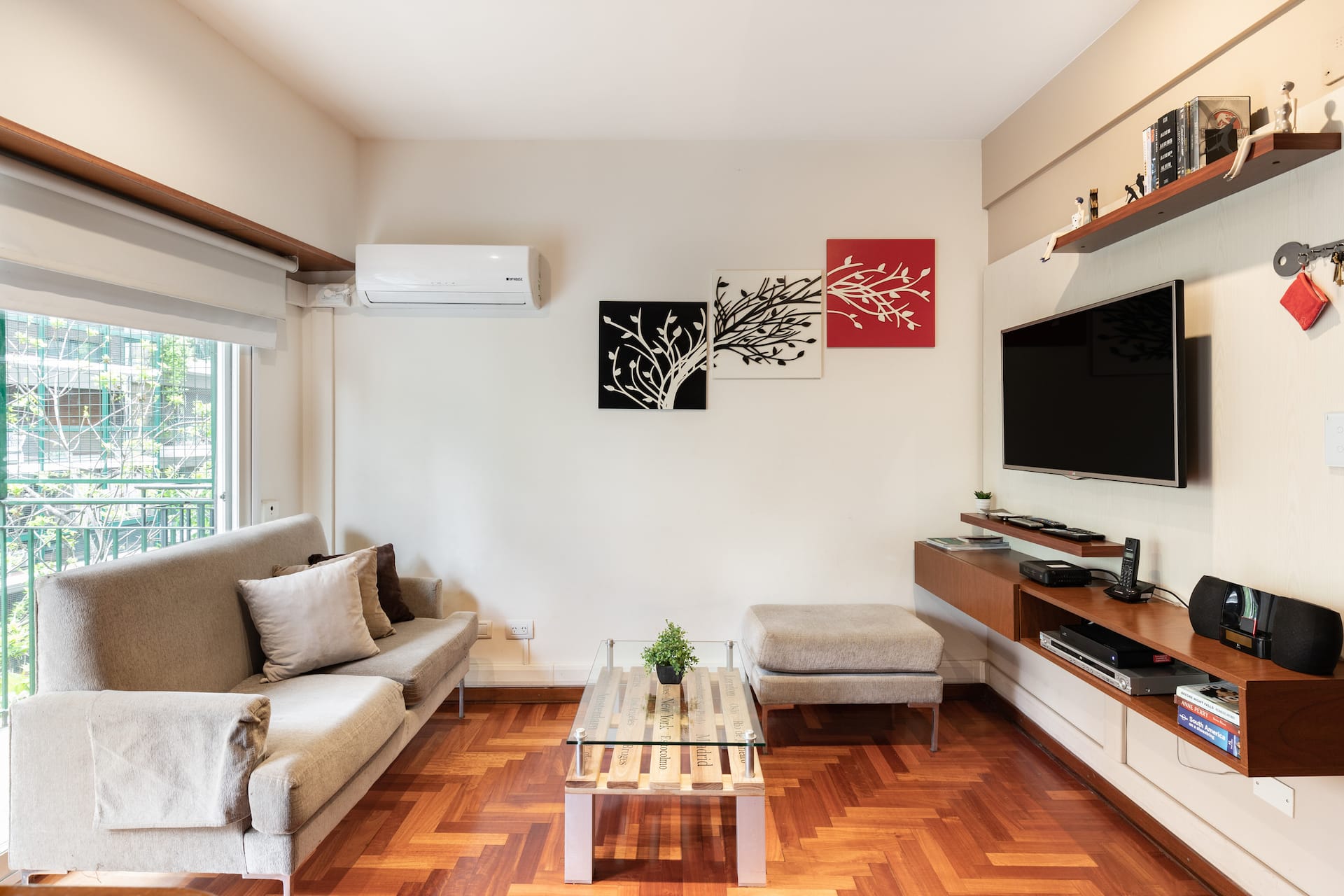 Apartamento de 1 quarto com varanda em Recoleta
