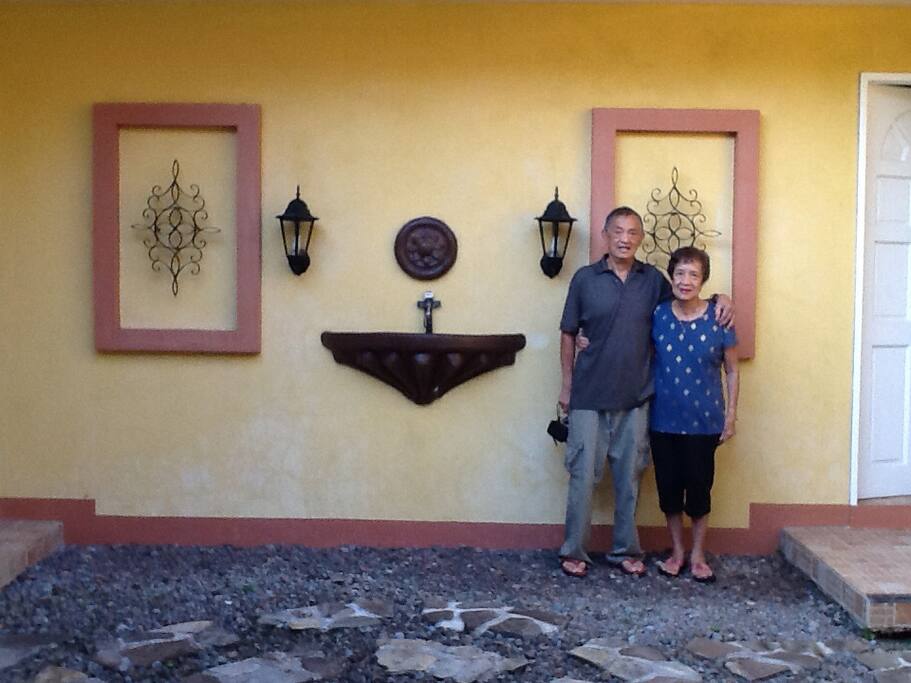 Guests at the indoor courtyard.
