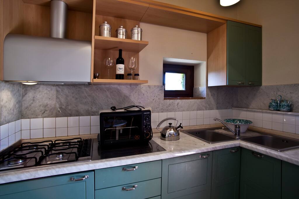La Cucina completamente accessoriata.