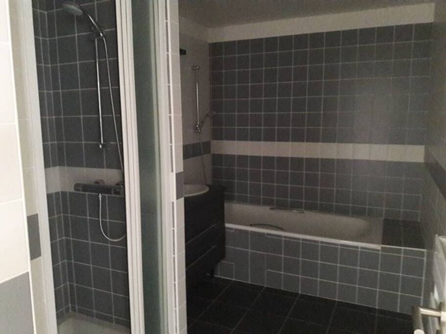 Salle de bain (Douche + baignoire)