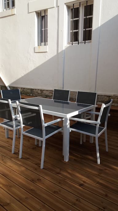 manger au jardin