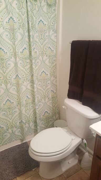 private full bath for the bonus room