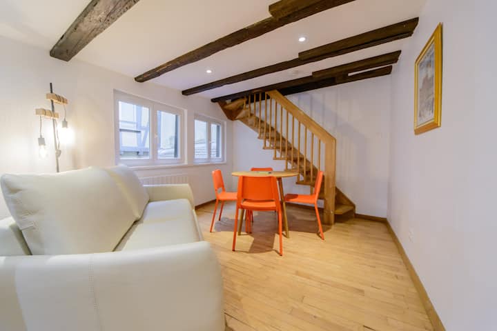 Woonkamer. 
Le salon.