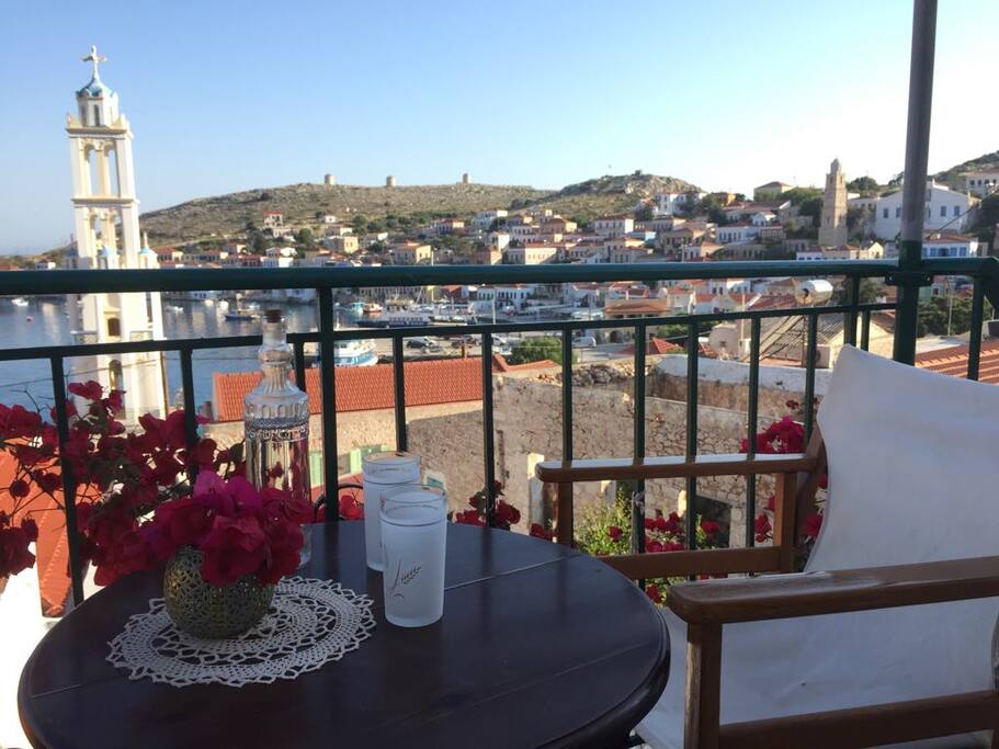 View from balcony of Rodia Studio