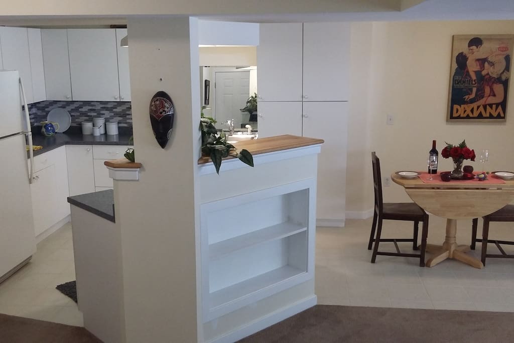dining area and kitchen