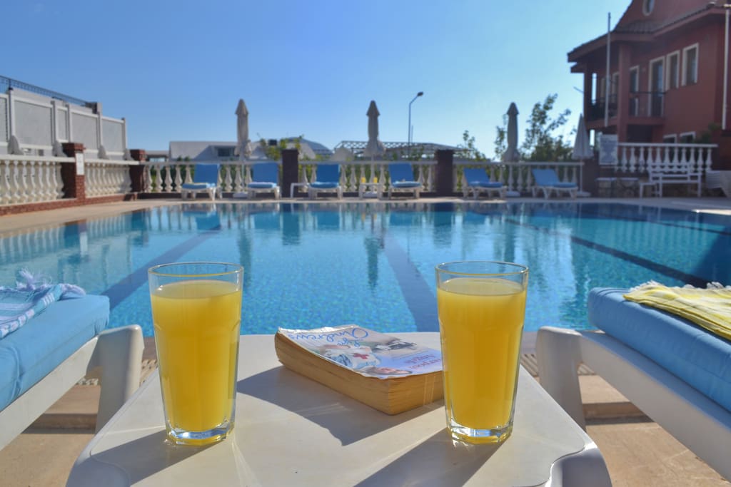 Relax by the huge pool!