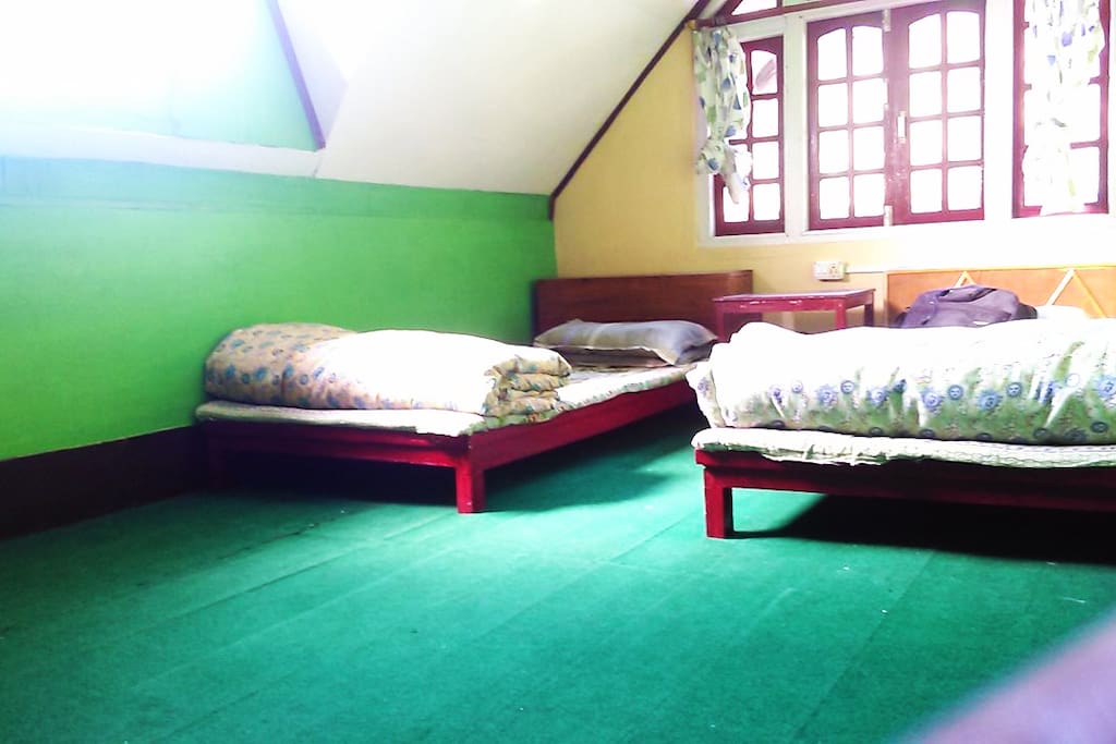 The attic bedroom