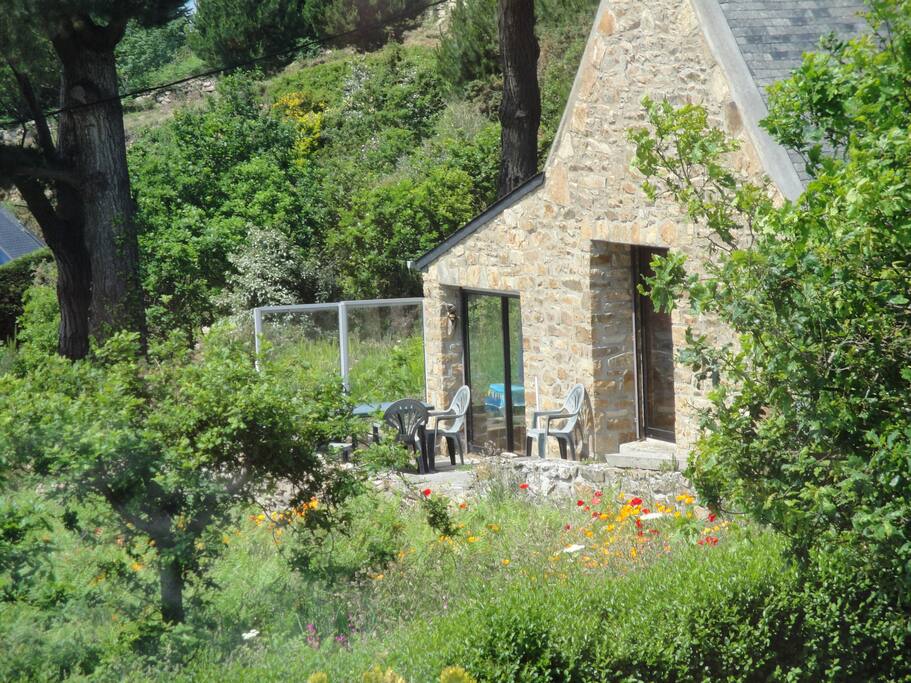 Terrasse plein sud sans vis à vis vue mer exceptionnelle