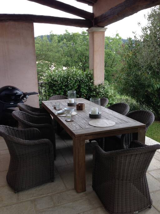 Outdoor dining area
