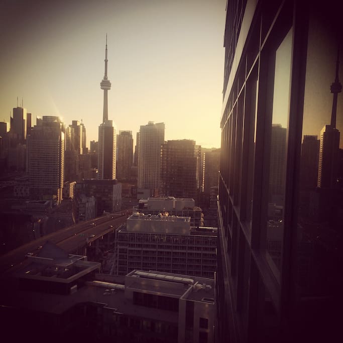 Toronto skyline to the east