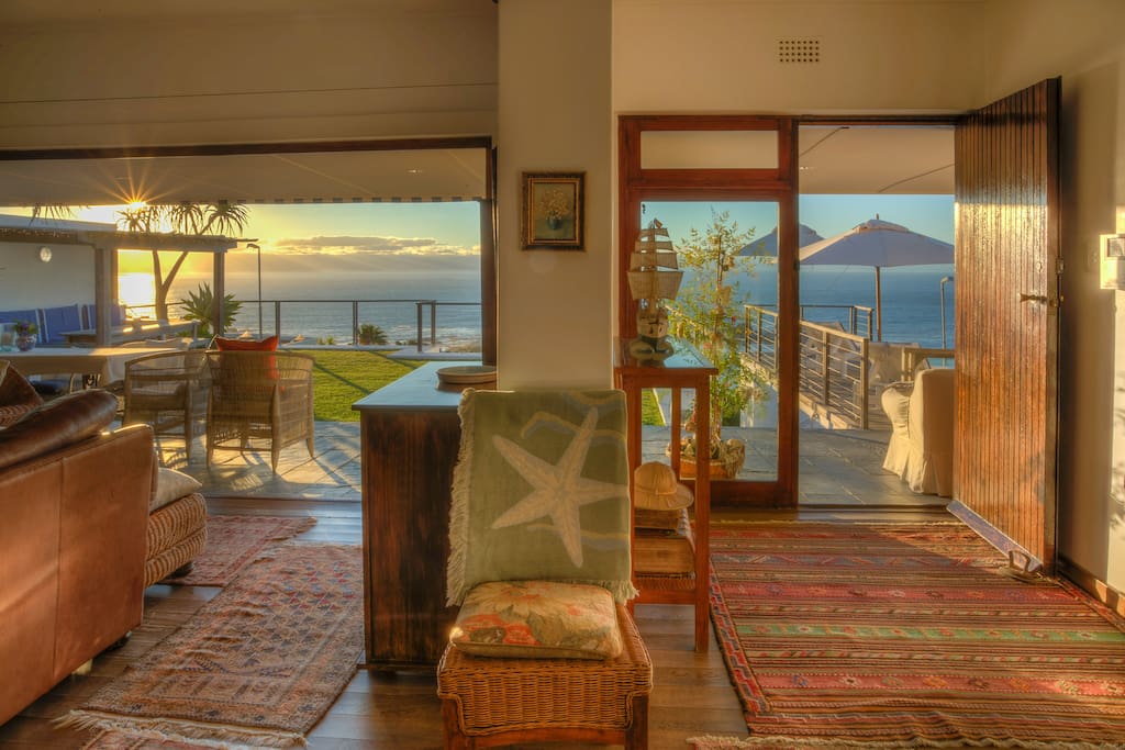 Front door lookout to the view of Clifton beaches