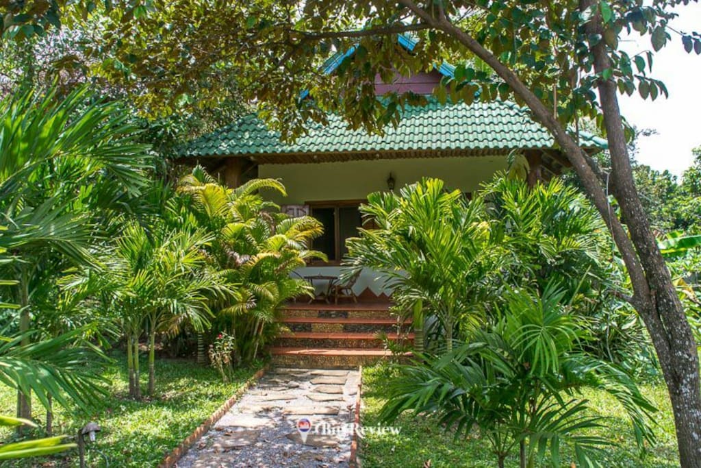 bungalow avec 2 lits 160cmx200cm