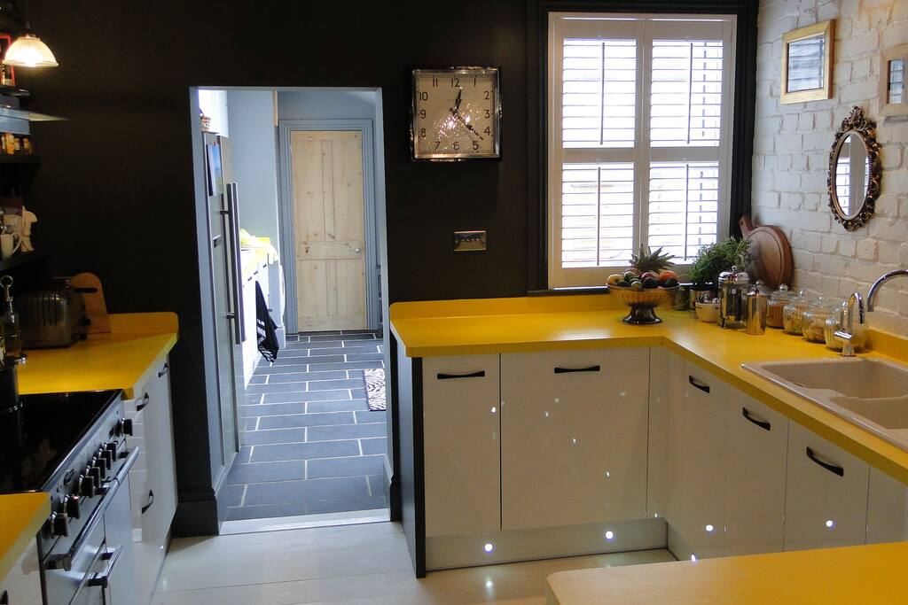 open plan kitchen