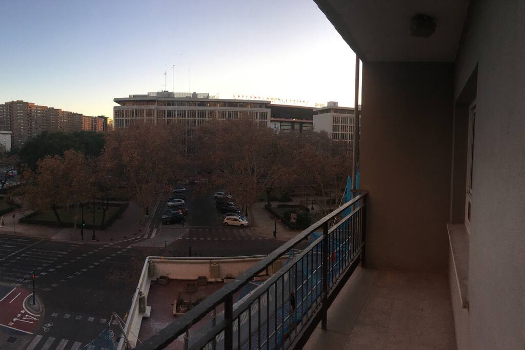 view from balcony