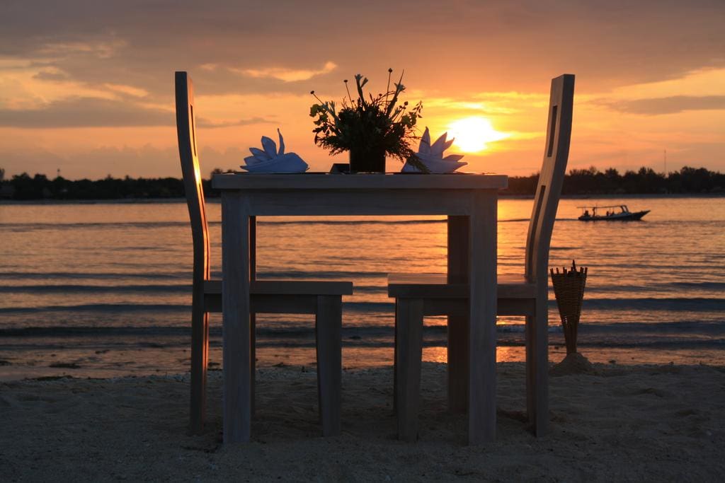 Sunset In Front Of Our Beach