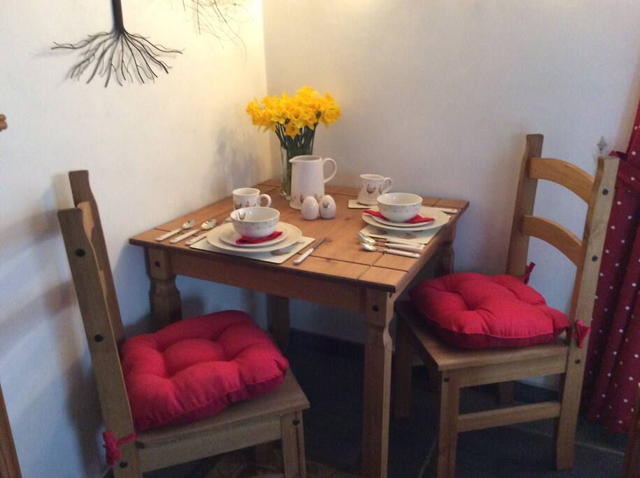 Breakfast table