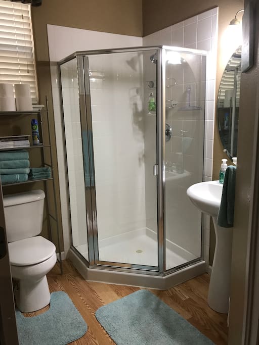 Private guest bathroom