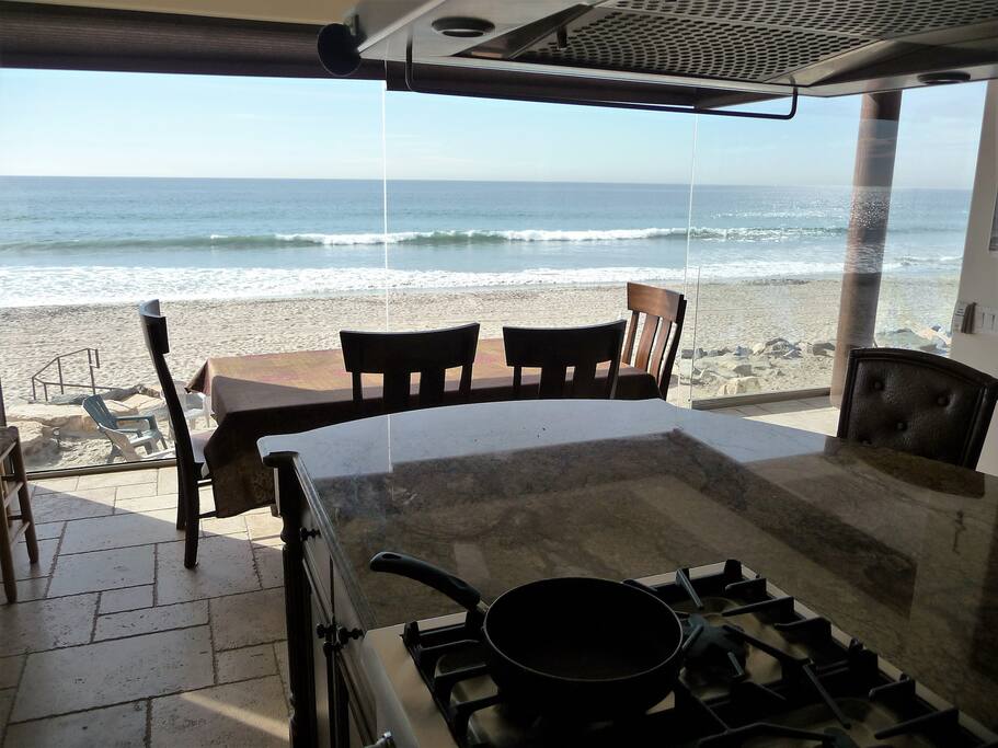 Looking out the Kitchen window from cook top.