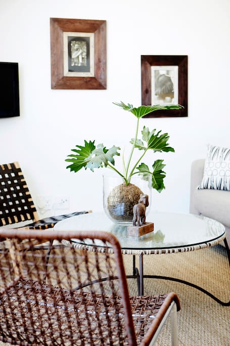 Living room with view of Signal Hill