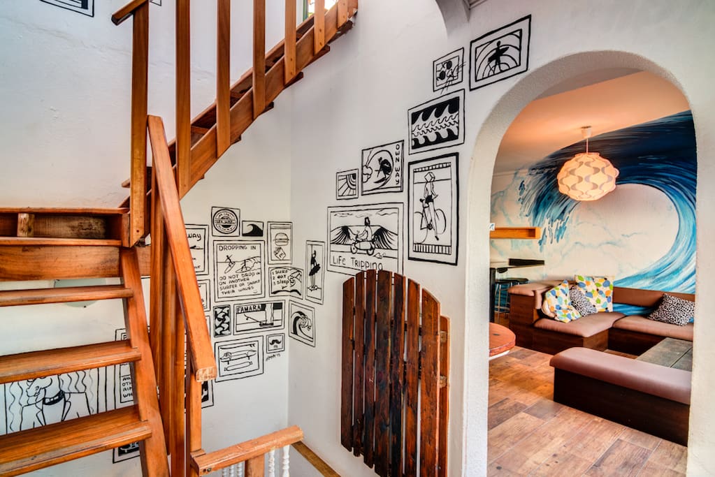 Staircase to the roof terrace