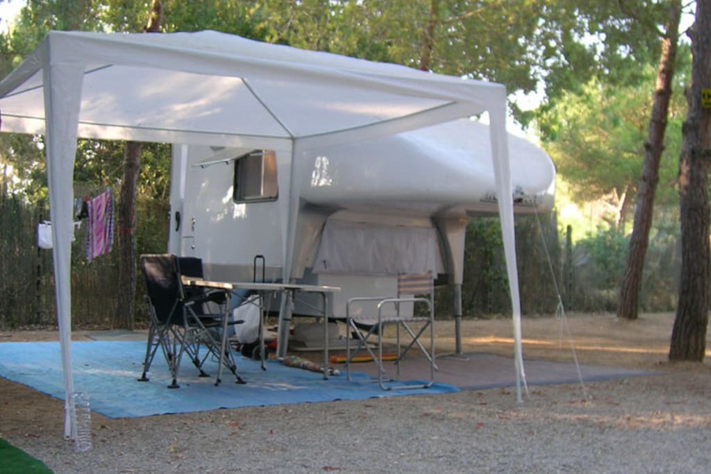 Camping in the andes mountain range.