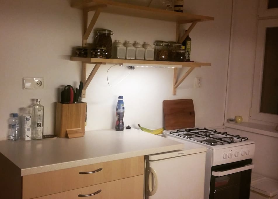 Shared kitchen. Would you like to cook? No problem!