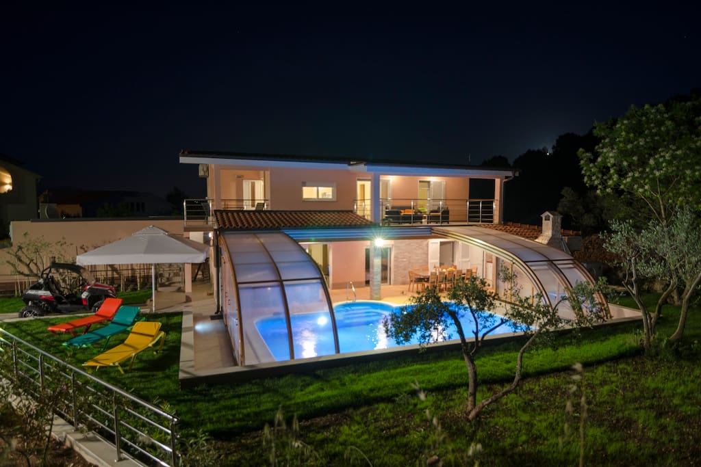 Villa at the night