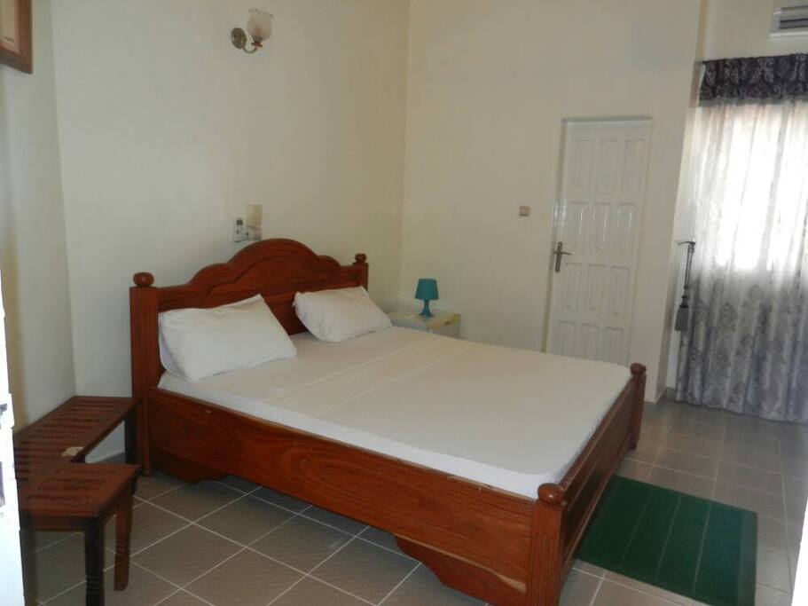 Spacious bed