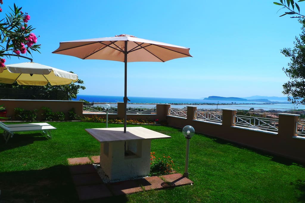 Amazing panoramic view on whole city and beachfront from your private garden.