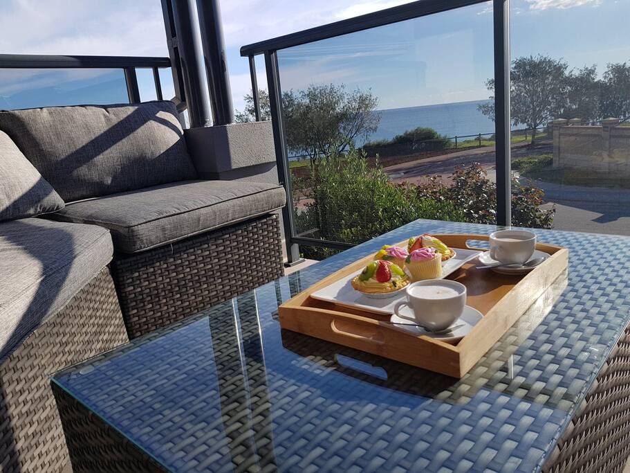 Enjoy some afternoon tea on the balcony while you enjoy the ocean views