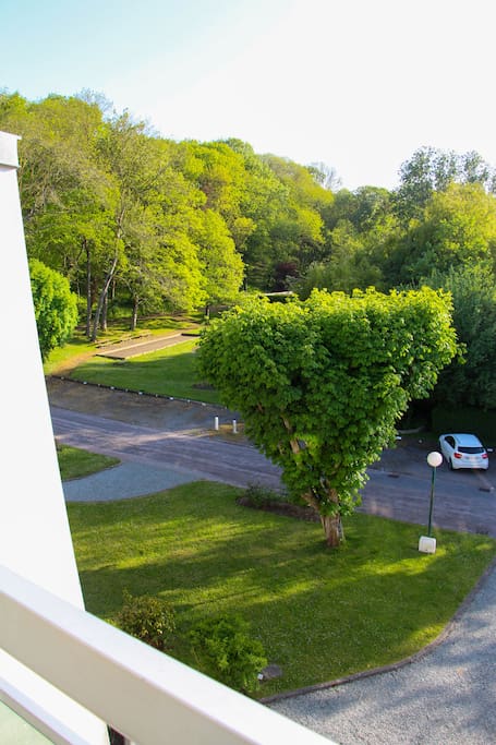 vue balcon coté parc