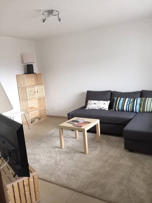 TV room or closeable sleeping room (with sliding doors) with sleeping sofa (2 persons)