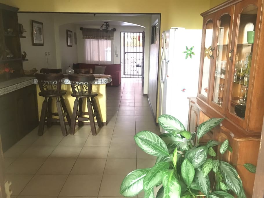 View From Kitchen to Front Entrance