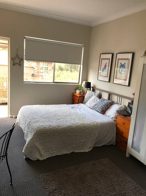 Queen bed for extra comfort