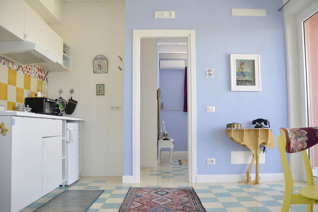 Casa Farlisa, soggiorno cucina di Casa Caprifoglio