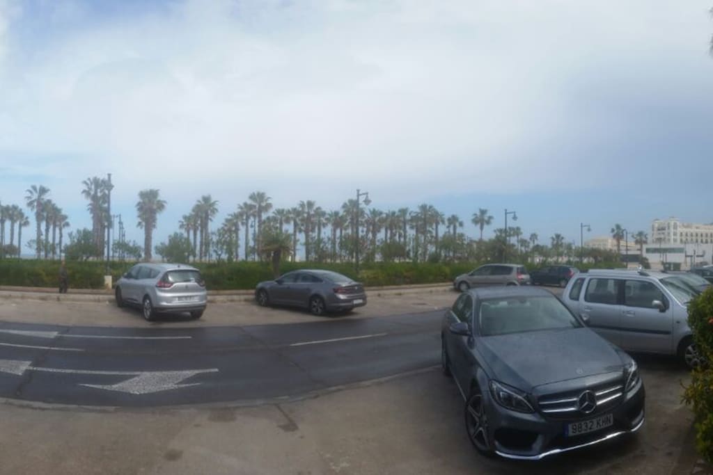 panorámica desde la puerta del domicilio