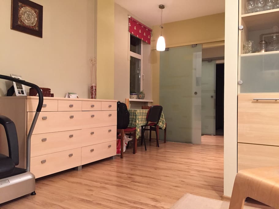 From living room to kitchen