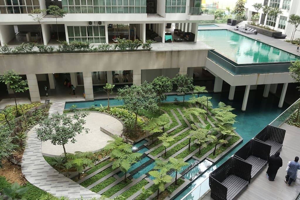 Garden view from balcony:)