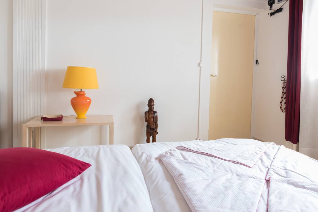 Chambre, 2 lits, 2 grands couchages - vue déco